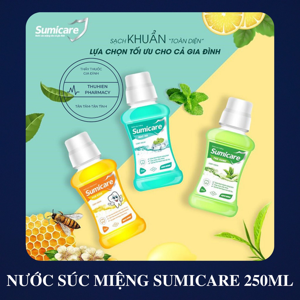[CHÍNH HÃNG] NƯỚC SÚC MIỆNG SUMICARE Chai 250 ml