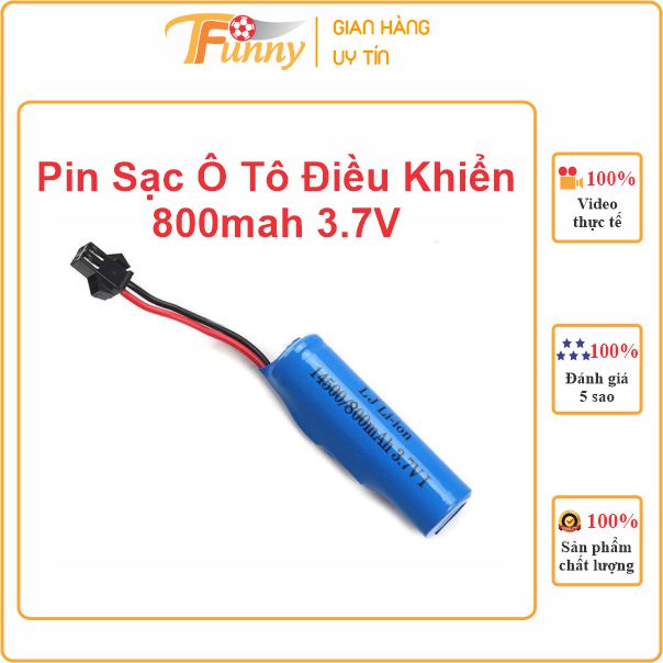 Pin Sạc Cho Ô Tô Điều Khiển Từ Xa 800mah ( Không gồm cáp sạc)
