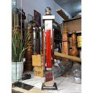 TRỤ CÁI INOX TRỤ CẦU THANG ĐẦU THỦY TINH