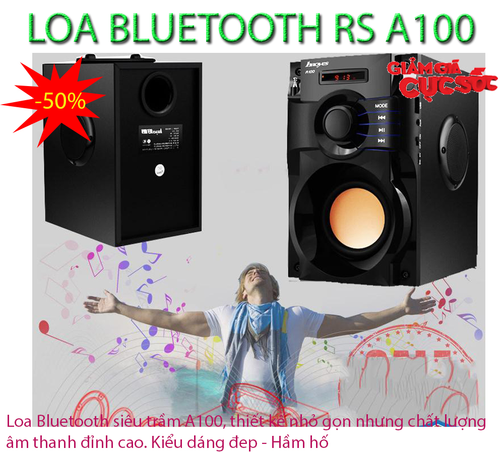 CHỌN NGAY LOA BLUETOOTH RS A100 Siêu Trầm, Âm Thanh chuẩn cực đỉnh Bảo hành 1 đổi 1 Sản phẩm trên toàn quốc