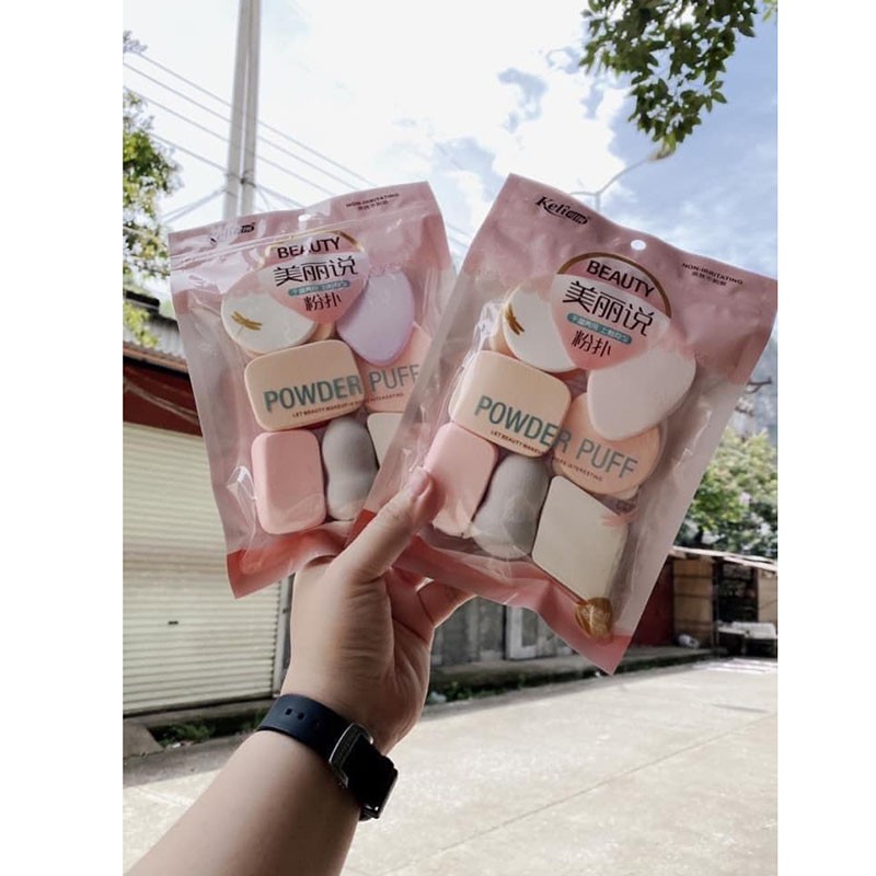 Sét 13 Bông Mút Trang Điểm, Dặm Phấn Chính Hãng Keli- Hàng Chuẩn-Violet_Store | BigBuy360 - bigbuy360.vn
