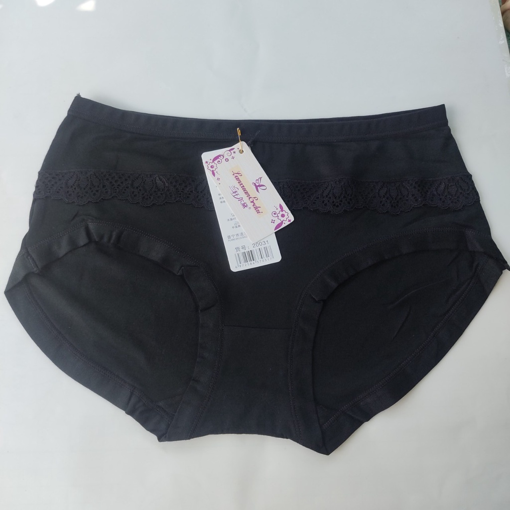 Quần lót cho bà cho mẹ mã 20031, quần lót cotton pha ren cạp cao