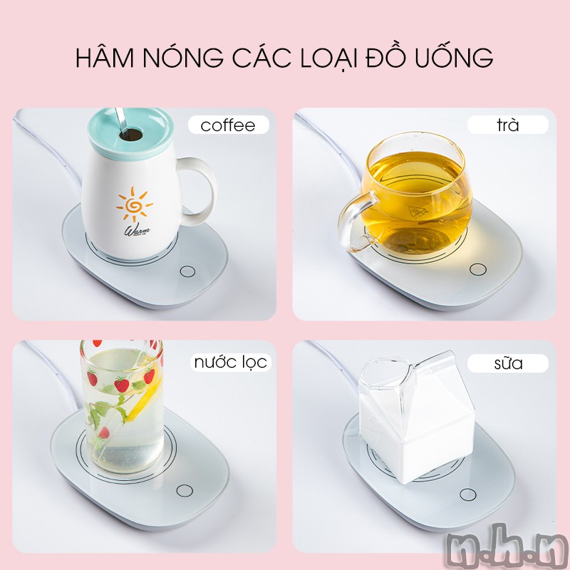 Đế hâm nóng đồ uống điện từ thông minh KHÔNG KÈM CỐC