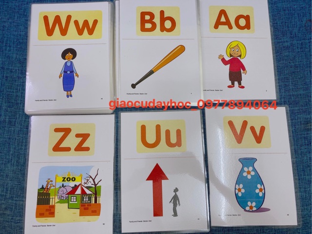 Flashcard Phonics Family and friends Starter -2nd ép plastic