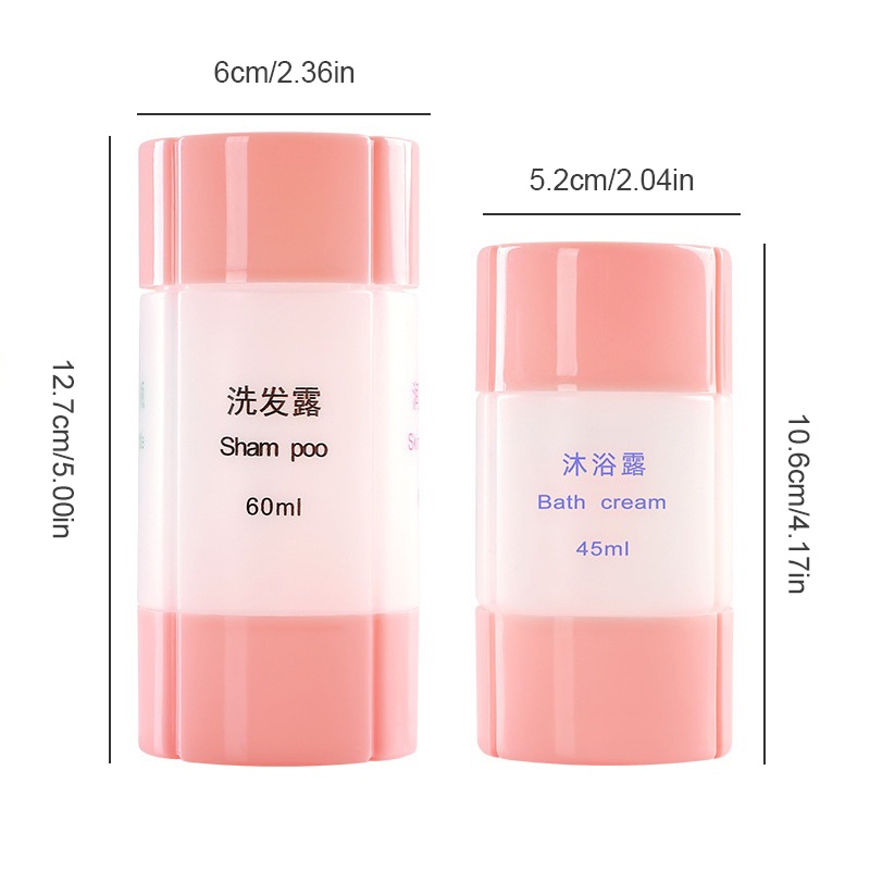 Bộ Chai Chiết Mỹ Phẩm / Dầu Gội / Sữa Tắm 3 Trong 1 Tiện Dụng Khi Đi Du Lịch