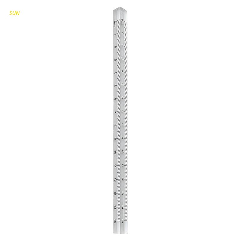 Thước tam giác trong suốt 0-15cm dành cho giáo viên
