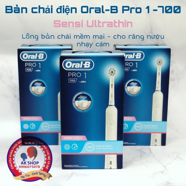 Bàn chải điện Pro 1 700 Oral-b hàng chính hãng made in Germany