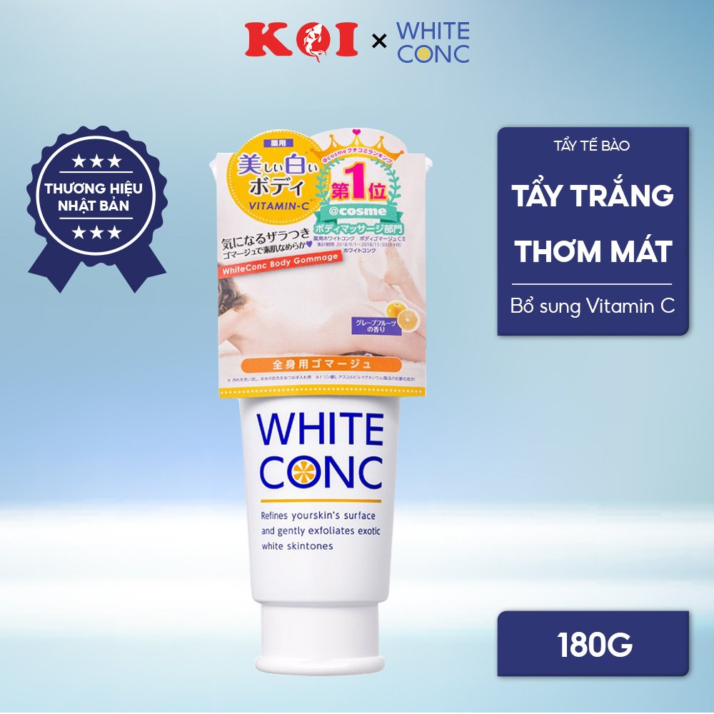 Tẩy tế bào chết trắng da body White Conc Gommage 180g