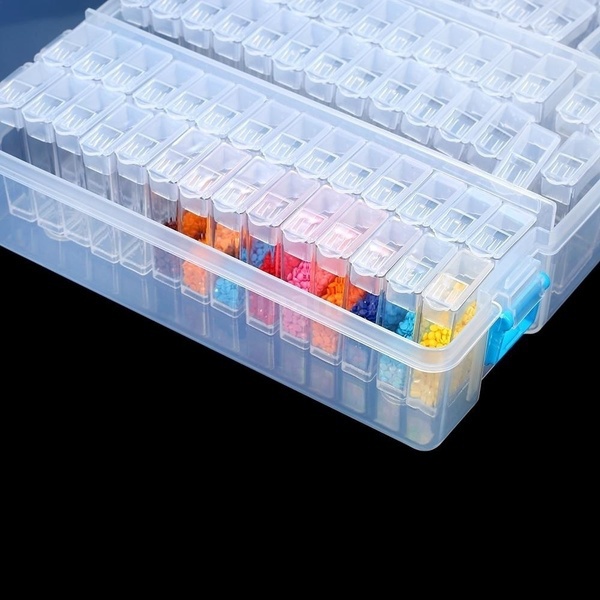 Hộp Đựng Đá 64 / 42 / 24 / 12 / 6 Ngăn Dùng Làm Tranh Đính Đá