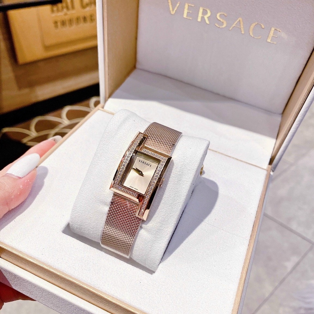 Đồng Hồ Nữ Ver-sace vuông nhí mặt shaphia