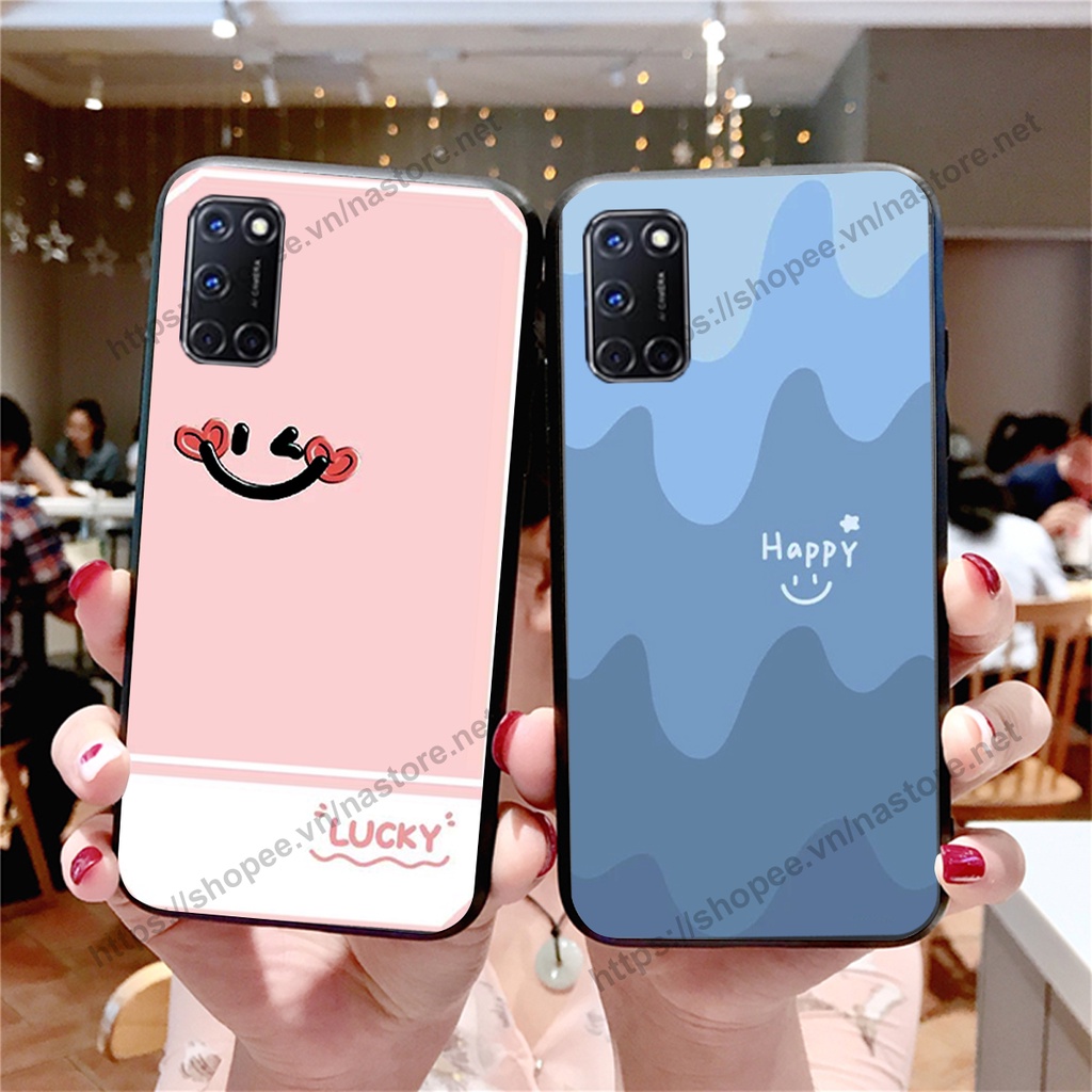 Ốp lưng Oppo A52 / A92 mặt cười, họa tiết caro đơn giản đẹp cute