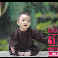 đồ lam đi chùa mẹ bé