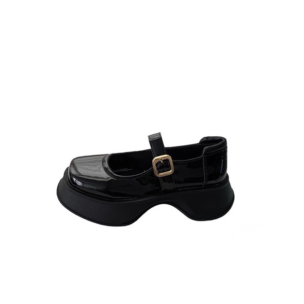 Giày búp bê có đế cao tiểu thư mũi vuông Mary Jane Yannie Lolita