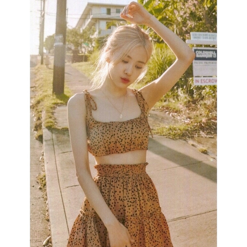 SET ÁO VÁY GIỐNG BLACKINK ROSÉ (SUMMER DIARY 2019)