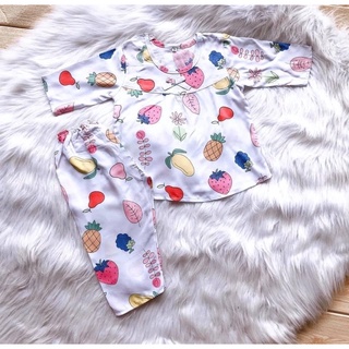 [25-29kg] Đồ tol (đồ lanh) tay dài quần dài cho bé gái size S