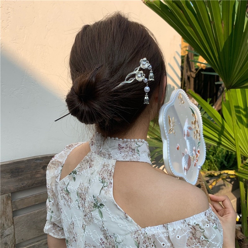 Trâm Cài Tóc Phối Tua Rua Phong Cách Cổ Điển Thời Trang Cho Nữ