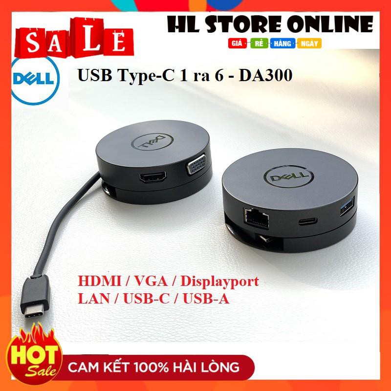💖 Bộ Chuyển Đổi Dell DA300 USB Type-C 1 Ra 6 Cao Cấp