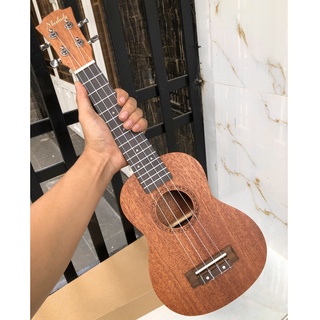 [Tặng capo, bộ dây, pick gảy] Đàn Ukulele, Đàn Ukulele Soprano 21inch (gỗ Mahogany nguyên tấm)