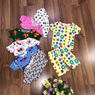 Set 6 bộ thun bozip bé trai bé gái