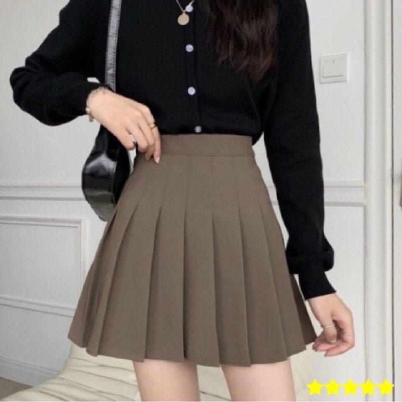 Chân váy xoè xếp ly, chân váy tennis có lót trong chất liệu cao cấp phong cách ulzzang Hàn Quốc