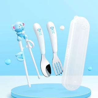 [RẺ VÔ ĐỊCH] Set dụng cụ tập ăn cho bé (thìa, dĩa, đũa)