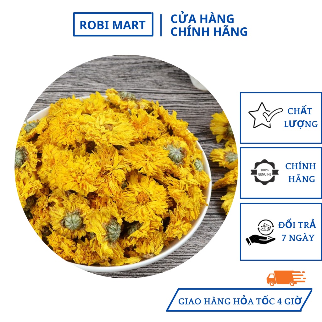 Trà hoa cúc vàng sấy lạnh Robimart gói 50g - Hàng chính hãng