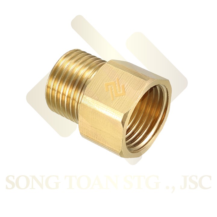 [LƠ REN ĐỀU] Khớp nối ren trong ren ngoài dân dụng BSP hệ G - Bằng đồng (Brass Adaptor female to male) Sơ mi cả rá ngược