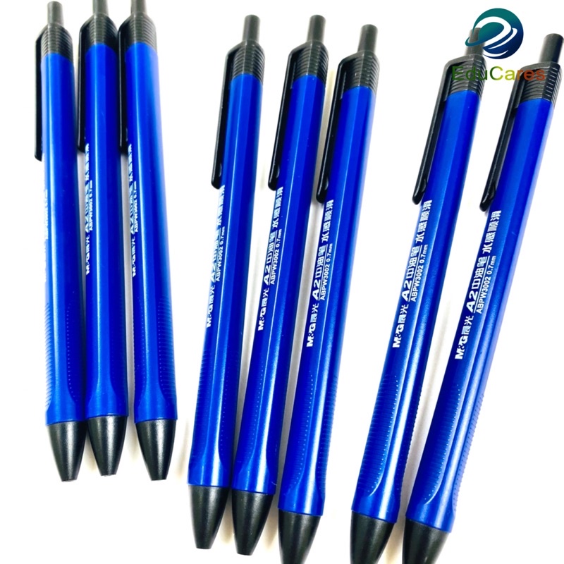 Hộp 40 Bút Bi Bấm siêu trơn A2 MG W3002 mực dầu cao cấp ngòi 0.7mm màu Xanh