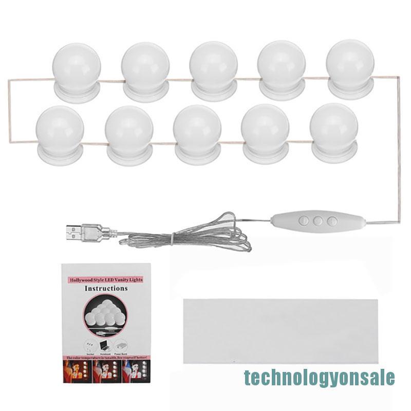 Gương Trang Điểm Để Bàn Có Đèn Led Tiện Lợi