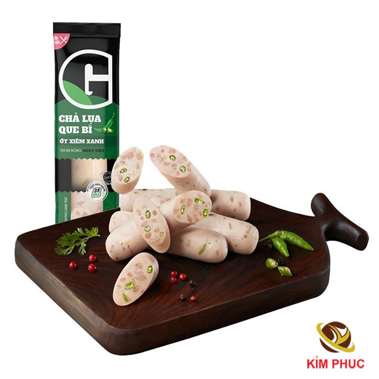 Chả lụa que bì ớt xiêm xanh G 50g