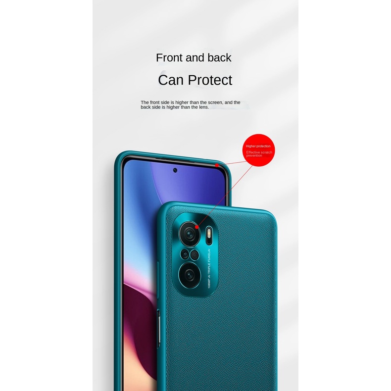 Ốp Lưng Bọc Da Nhiều Màu Cho Điện Thoại Redmi K40 Pro Xiaomi Mi POCO F3
