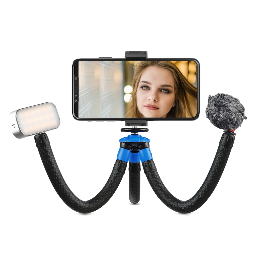 Chân Tripod 2 Trong 1 Linh Hoạt Cho Iphone Xiaomi Gopro 8 7 Camera Nikon