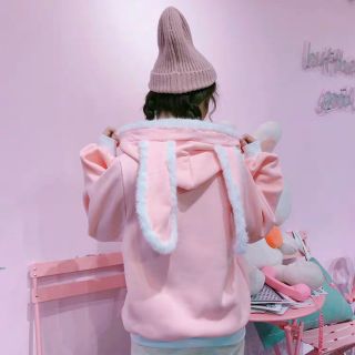 Áo hoodie tay thỏ