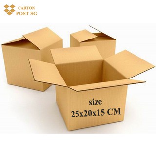 Thùng carton 25x20x15 (cm) Gói 50 Hộp carton Đóng Hàng