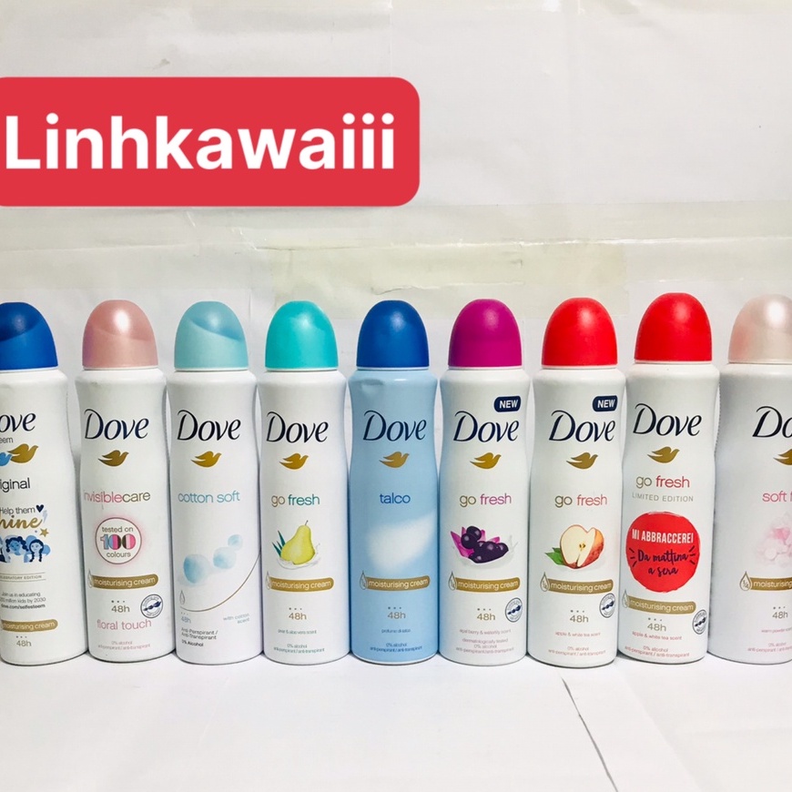 Xịt khử mùi toàn thân Dove 150ml USA