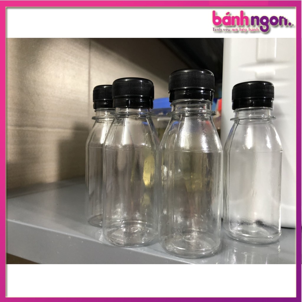 Combo 10 Chai Nhựa Tròn 100ml Nắp đen