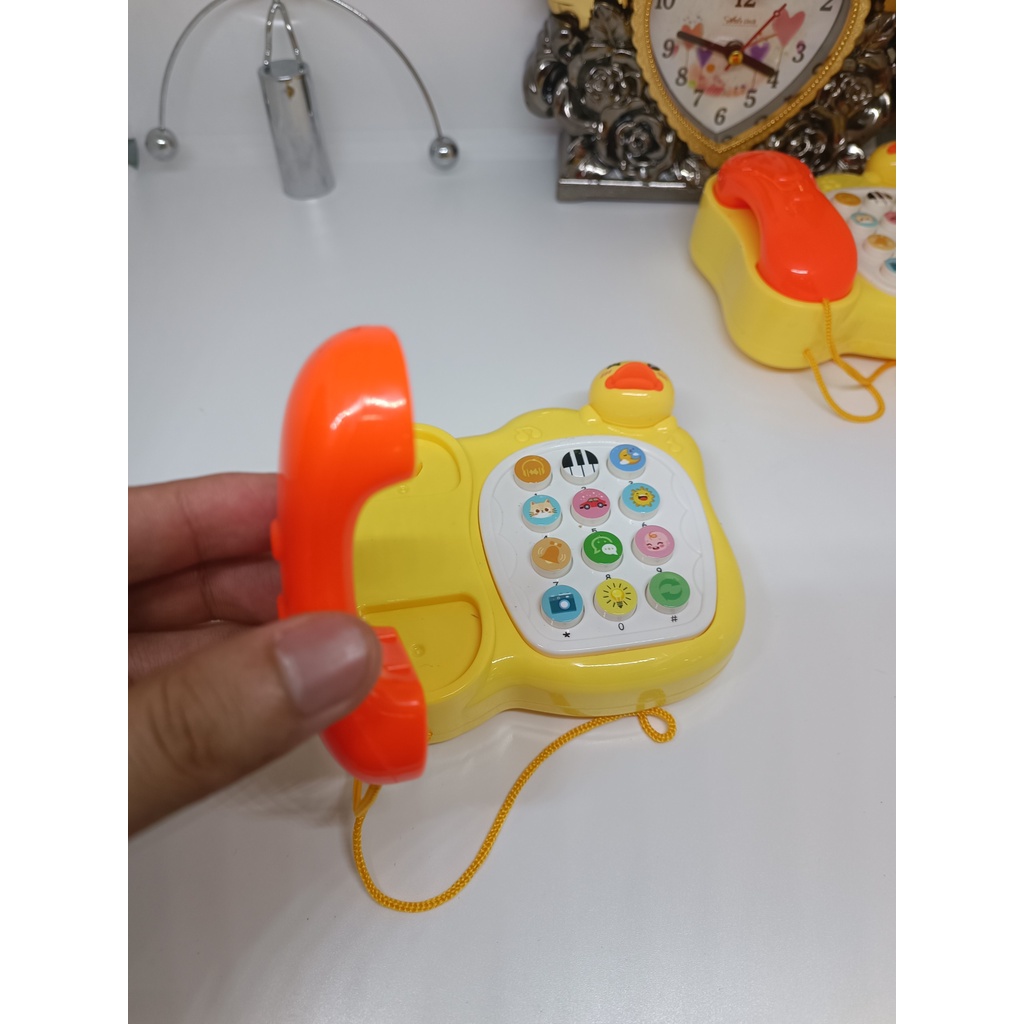 [HOT] Đồ chơi điện thoại để bàn hình con vịt có nhạc và đèn cực xinh và cute - Nhíp Shop
