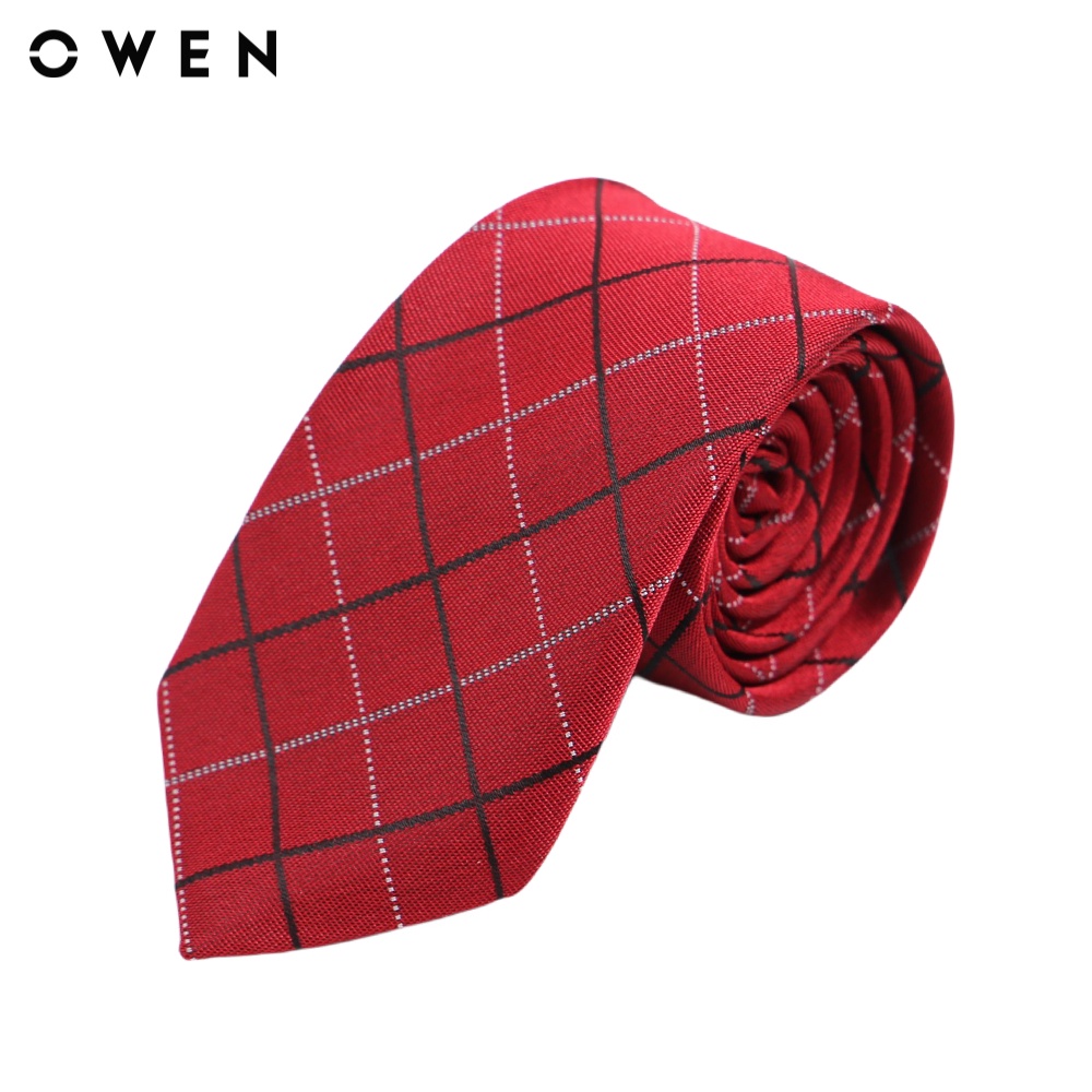 Cà vạt Nam Owen  Đỏ kẻ - CV220516