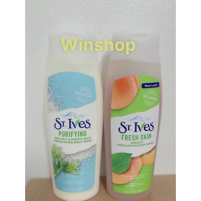 (Bill) Sữa tắm St.ives muối biển giảm mụn lưng, làm mịn da