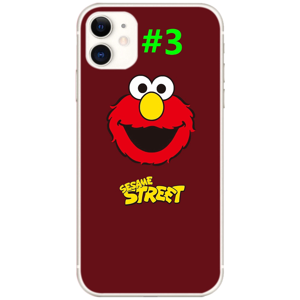 Ốp Lưng Silicone Mềm Chống Sốc In Hình Hoạt Hình Sesame Street Cho Iphone 12 Pro Max 5g / I12 Mini / Se 2020 / Iphone 4 4s 4g