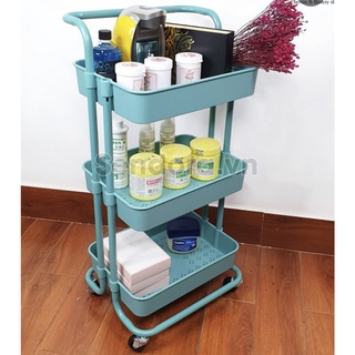 Xe Đẩy Spa Tóc Móng Nail , Kệ 3 Tầng Spa