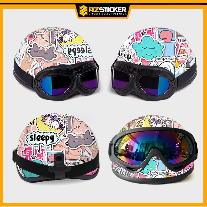 Sticker Chủ Đề Sleep - Chúc Ngủ Ngon Chất Liệu Chống Thấm Nước | STK136 | Hình Dán Trang Trí Phòng Bình Nước Sổ Vở