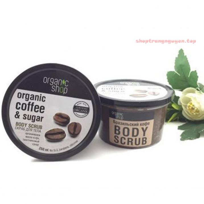 Tẩy Da Chết Toàn Thân Organic Coffee & Sugar Body Scrub 250ml