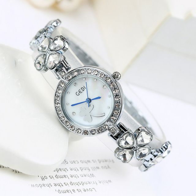 (Thanh lý 189k-&gt; 129k) Đồng Hồ Nữ GEDI Cỏ 4 Lá Chính Hãng