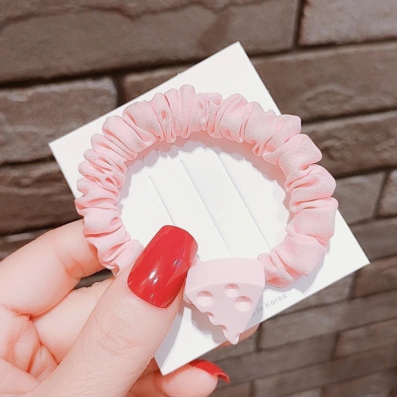 Dây Buộc Tóc Hình Miếng Phô Mai Dễ Thương