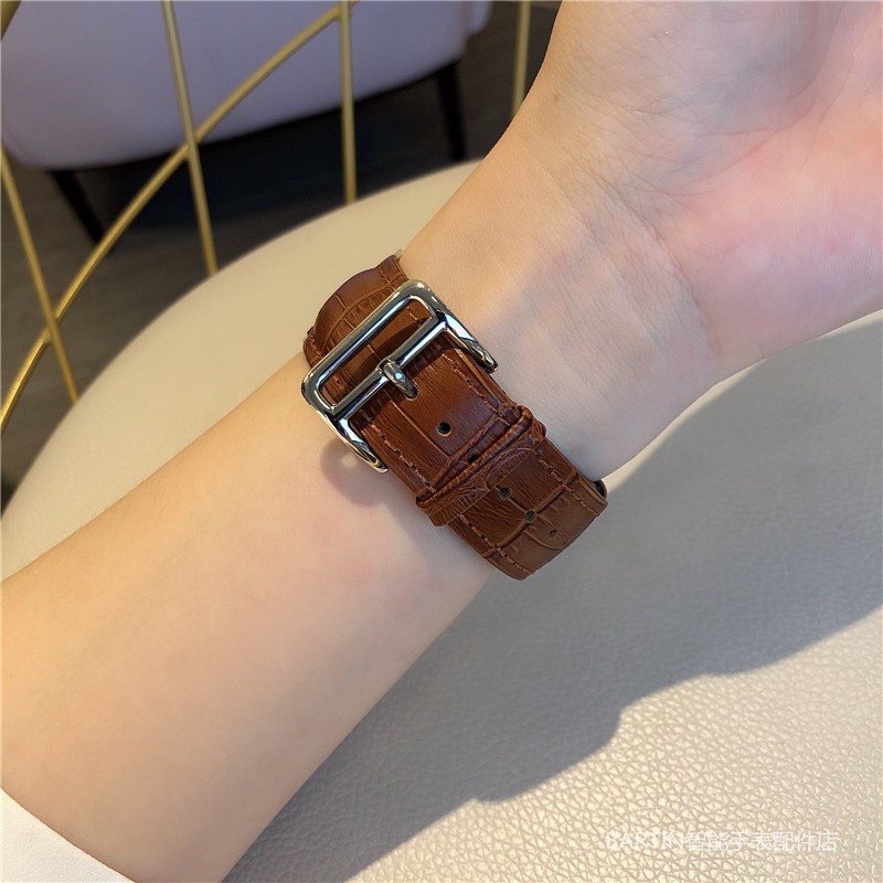 Dây Đeo Đồng Hồ Họa Tiết Da Cá Sấu Cho Apple Watch 38mm 40mm 42mm 44mm T500 W26 U78
