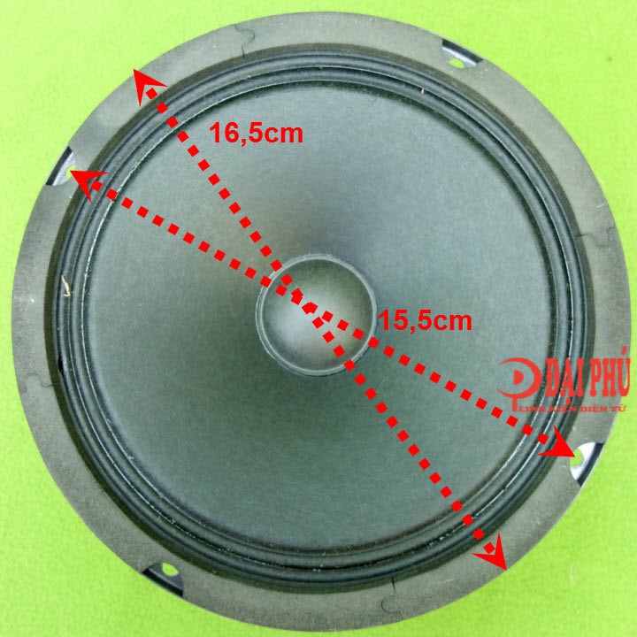 Loa mid 16 , loa trung 16 , loa mid trung 16 cho loa kéo công suất loa từ kép 35W 6Ohm + tụ mid