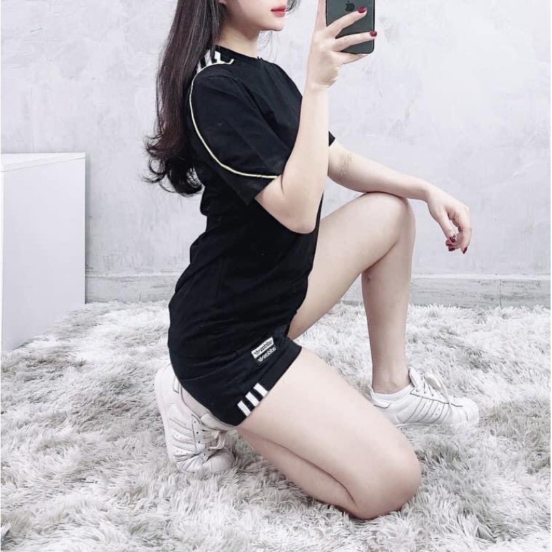 (HÀNG XUẤT XỊN) Quần short đen logo vuông GD3067 R.Y.V. Shorts in Trace Black