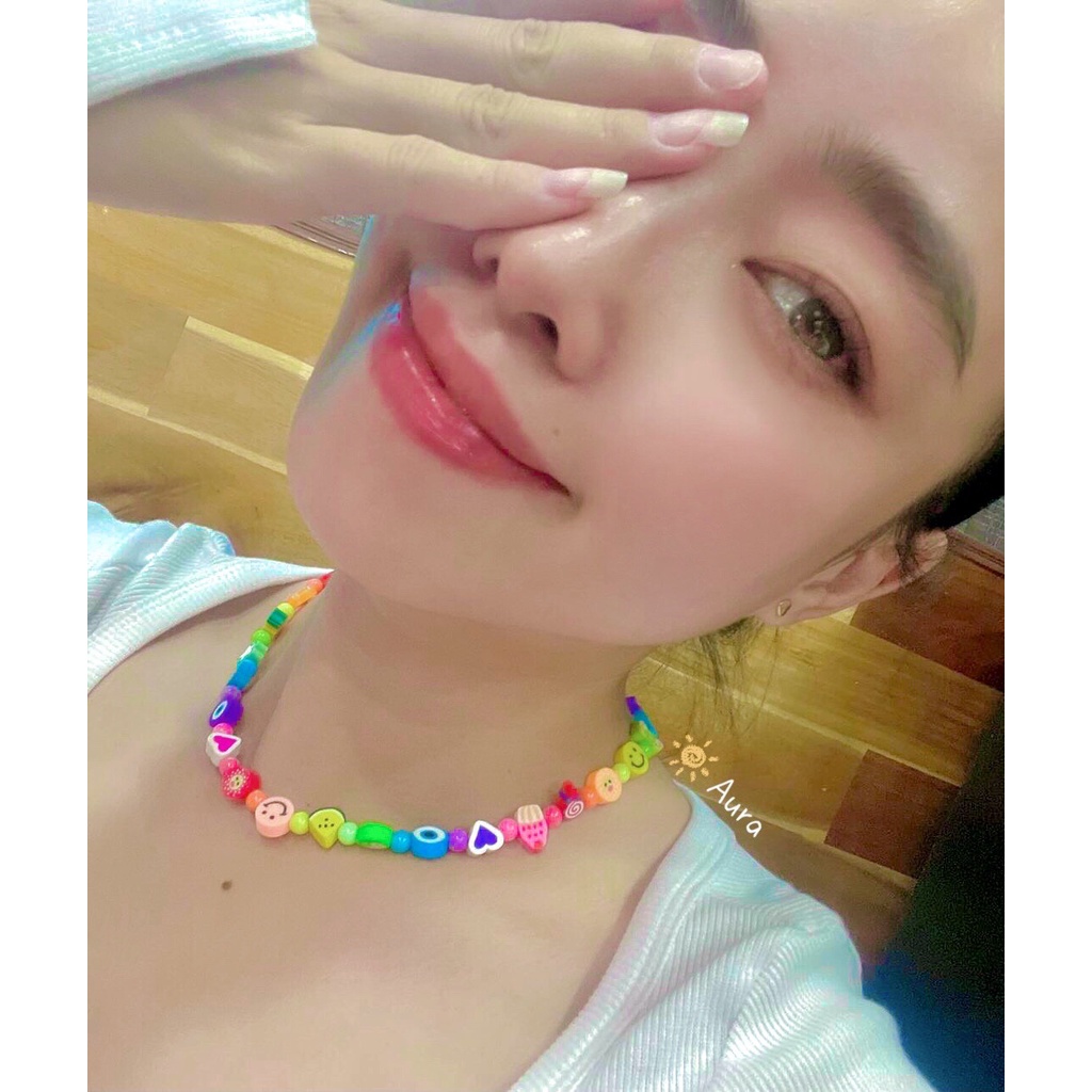 Vòng cổ Rainbow mix ngẫu nhiên Handmade bởi Aura