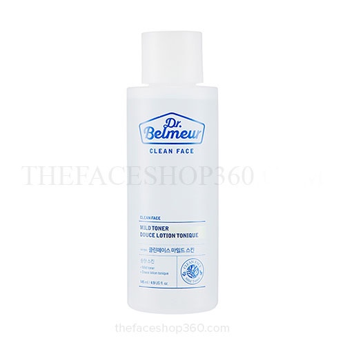 Nước cân bằng cho da mụn Dr. Belmeur Clean Face Mild Toner (145ml)